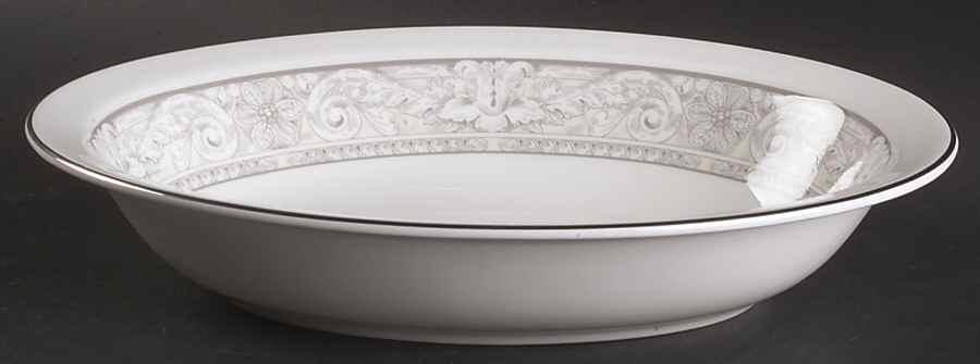 Naples Platinum 10" Oval Vegetable Bowl by Royal Doulton-1