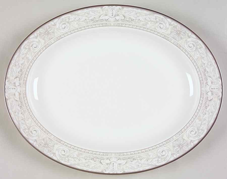 Naples Platinum 13" Oval Serving Platter by Royal Doulton-1