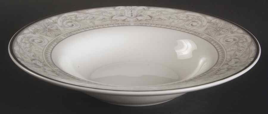 Naples Platinum Rim Soup Bowl by Royal Doulton-1