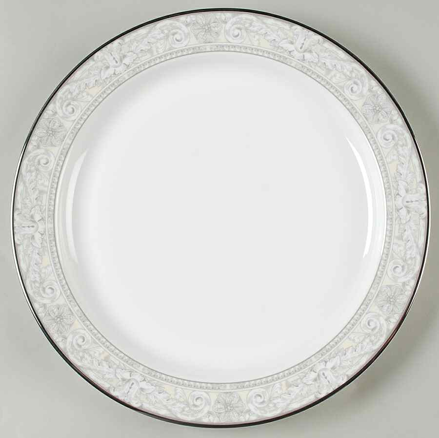 Naples Platinum 13" Chop Plate (Round Platter) by Royal Doulton-1