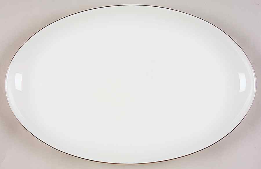 Fusion Platinum 15" Oval Serving Platter by Royal Doulton-1