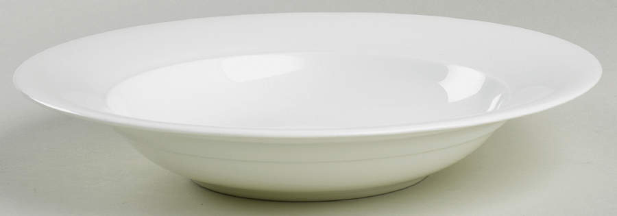 Fusion White 9" Individual Pasta Bowl by Royal Doulton-1