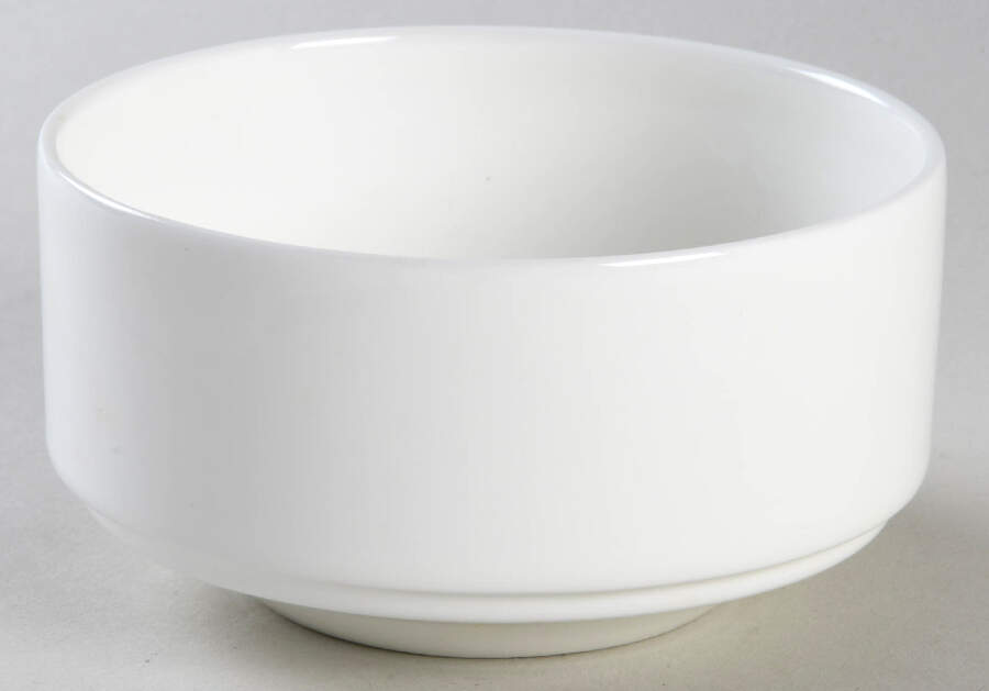 Fusion White Stacking Soup Bowl by Royal Doulton-1