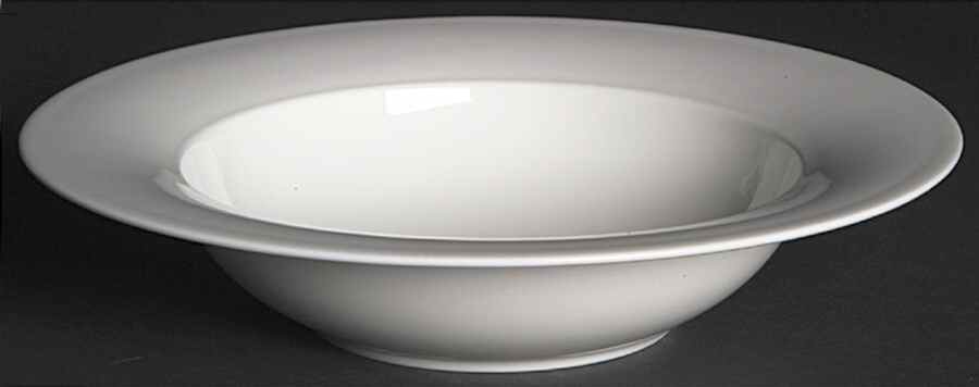 Fusion White Rim Soup Bowl by Royal Doulton-1
