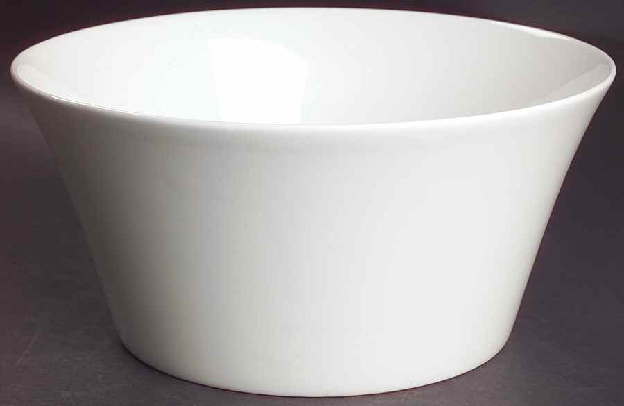Fusion White 10" Large Salad Serving Bowl by Royal Doulton-1