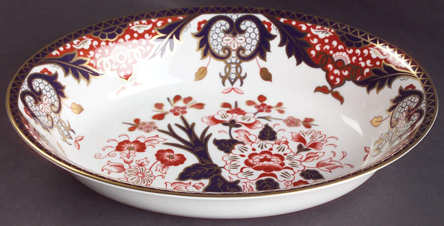 Derby Japan 10" Oval Vegetable Bowl by Royal Crown Derby-1