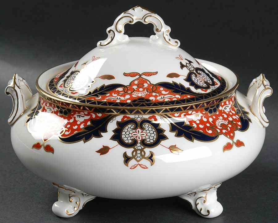 Derby Japan Round Covered Vegetable by Royal Crown Derby-1