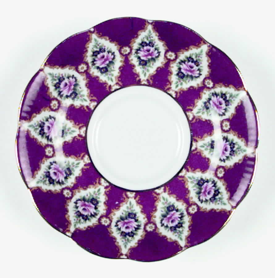 Royal Series Maroon Saucer by Royal Albert-1