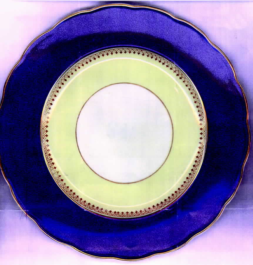 Blue Dawn Blue Dinner Plate by Royal Swansea-1