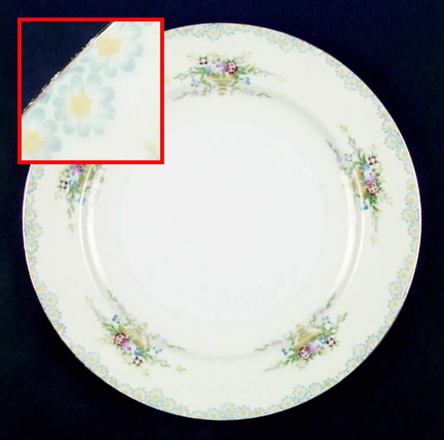 RCJ7 Dinner Plate by Royal China Japan-1