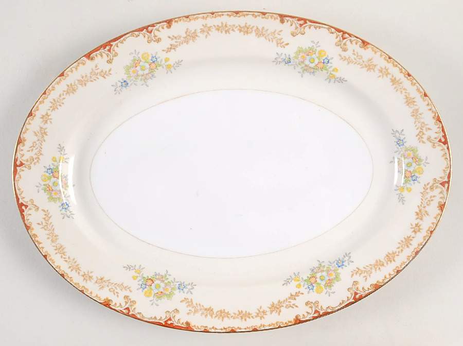 RCJ8 13" Oval Serving Platter by Royal China Japan-1