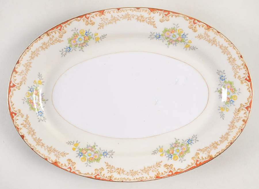 RCJ8 11" Oval Serving Platter by Royal China Japan-1