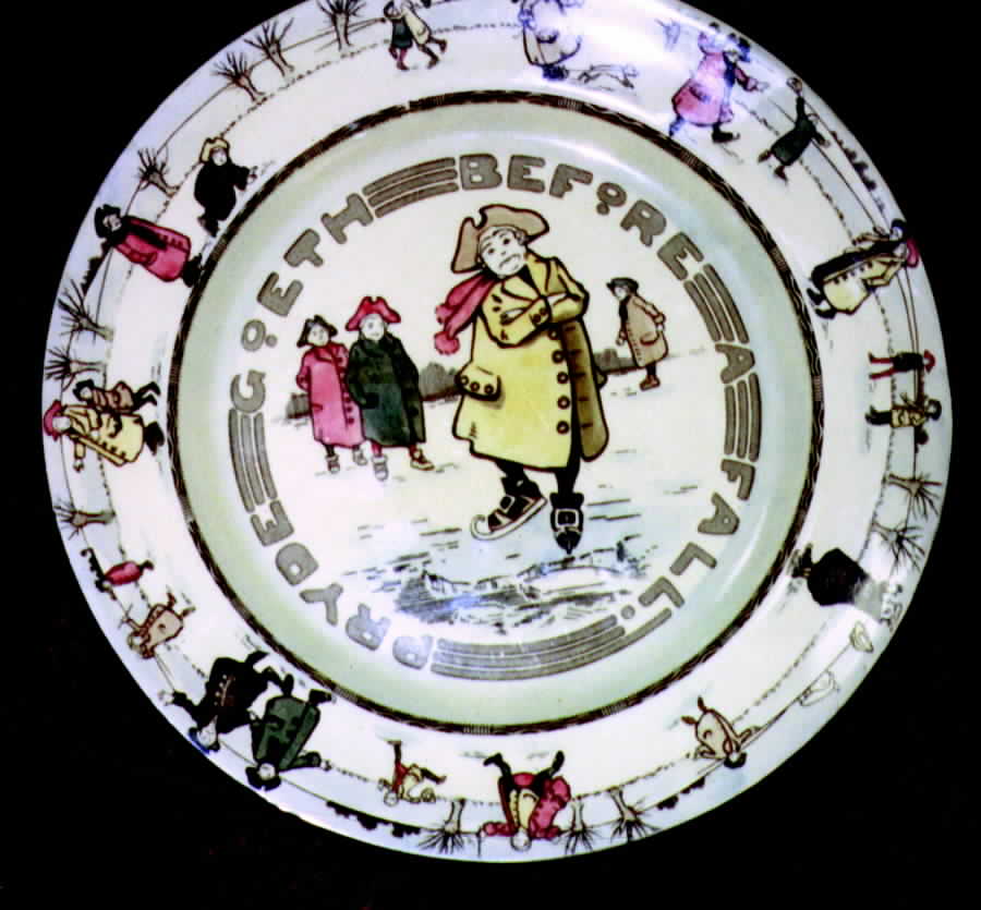 Skating Dinner Plate by Royal Doulton-1