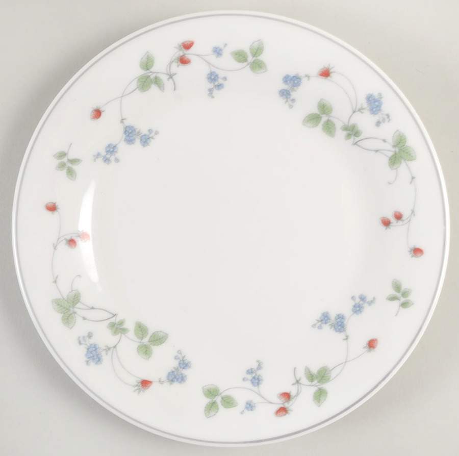 Strawberry Fayre Red Bread & Butter Plate by Royal Doulton-1