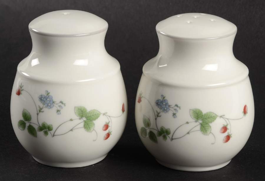 Strawberry Fayre Red Salt & Pepper Set by Royal Doulton-1