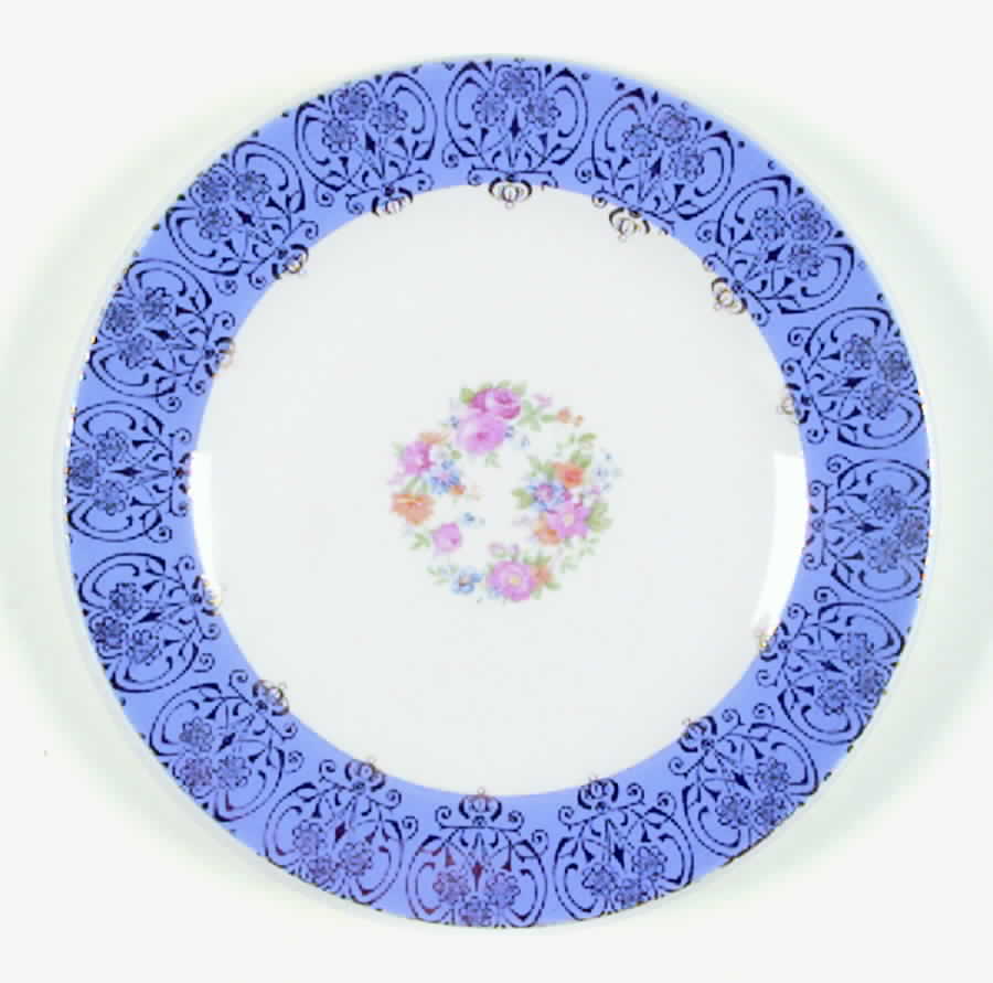 Blue Star Bread & Butter Plate by Royal (USA)-1