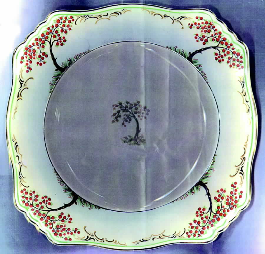 Mountain Ash Square Dinner Plate by Royal Winton-1
