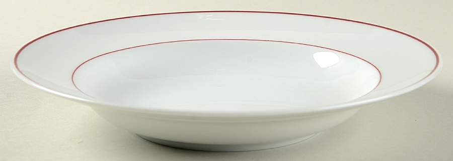 R6L1 Red Rim Soup Bowl by Royal Limoges-1