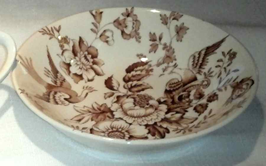 Atherstone Brown Fruit/Dessert (Sauce) Bowl by Ridgway (Ridgways)-1