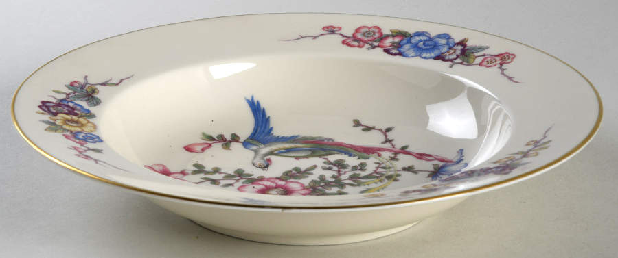 Phoenix (U.S. Zone, Gold Trim, No Verge) Rim Soup Bowl by Rosenthal - Continental-1