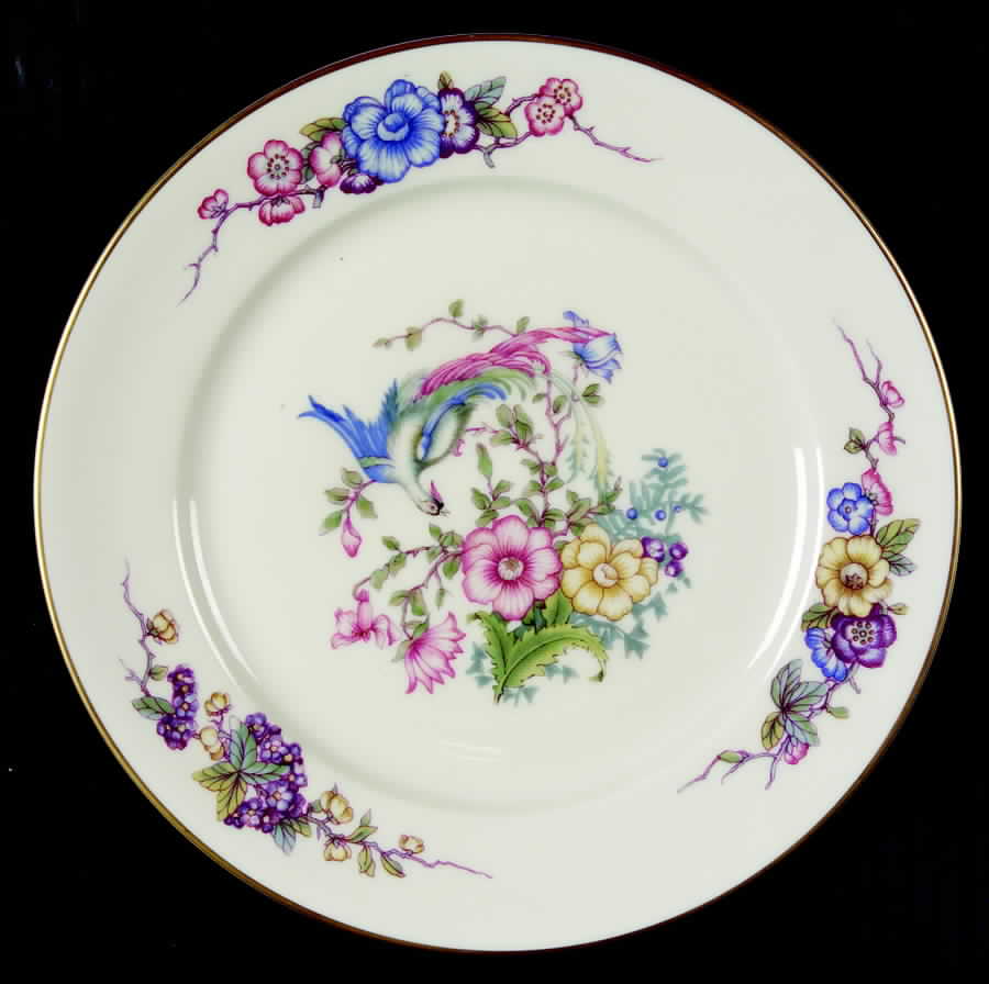 Phoenix (U.S. Zone, Gold Trim, No Verge) Salad Plate by Rosenthal - Continental-1