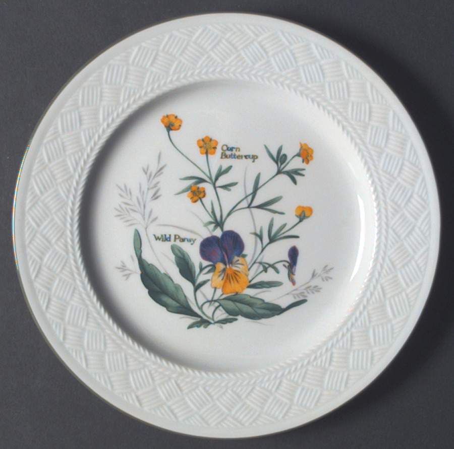 Somerset Flowers Salad Plate by Royal Worcester-1