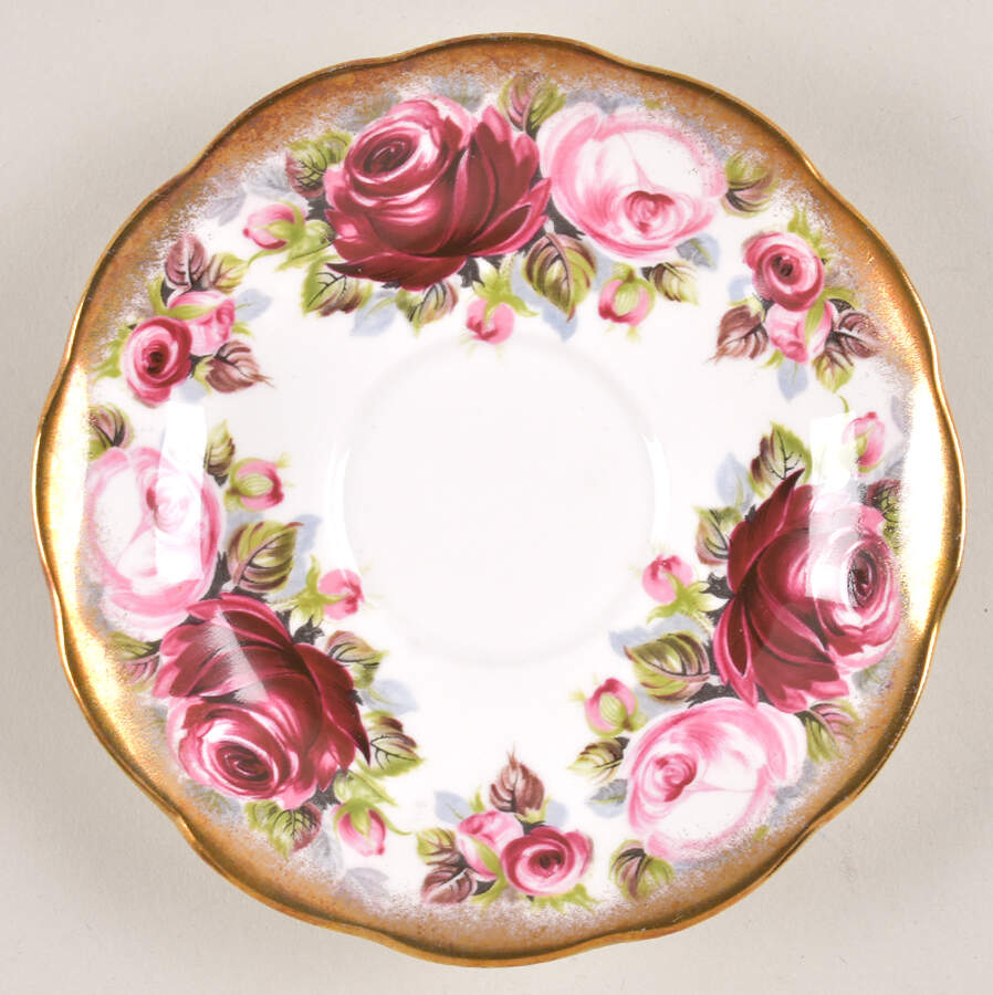 Summer Bounty Series Saucer for Footed Cup by Royal Albert-1