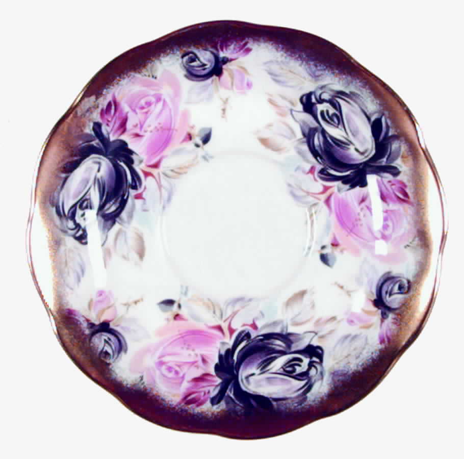 Summer Bounty Series Saucer for Footed Cup by Royal Albert-1