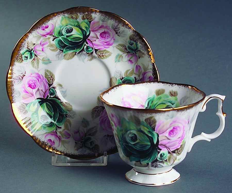 Summer Bounty Series Footed Cup & Saucer Set by Royal Albert-1