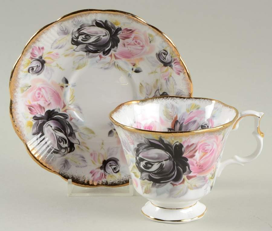 Summer Bounty Series Footed Cup & Saucer Set by Royal Albert-1