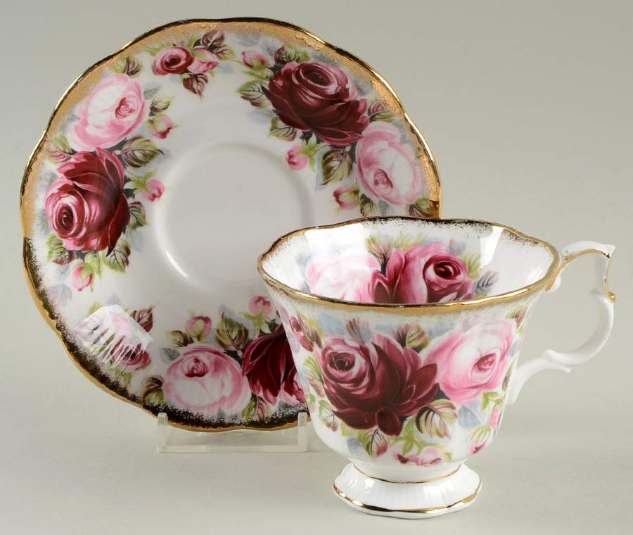 Summer Bounty Series Footed Cup & Saucer Set by Royal Albert-1