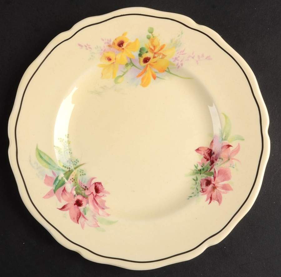 Orchid Bread & Butter Plate by Royal Doulton-1