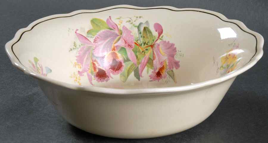 Orchid 9" Round Vegetable Bowl by Royal Doulton-1