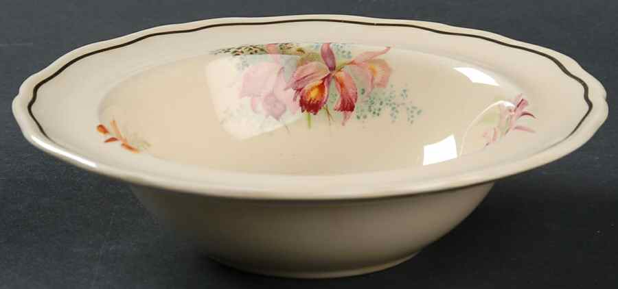 Orchid Rim Cereal Bowl by Royal Doulton-1