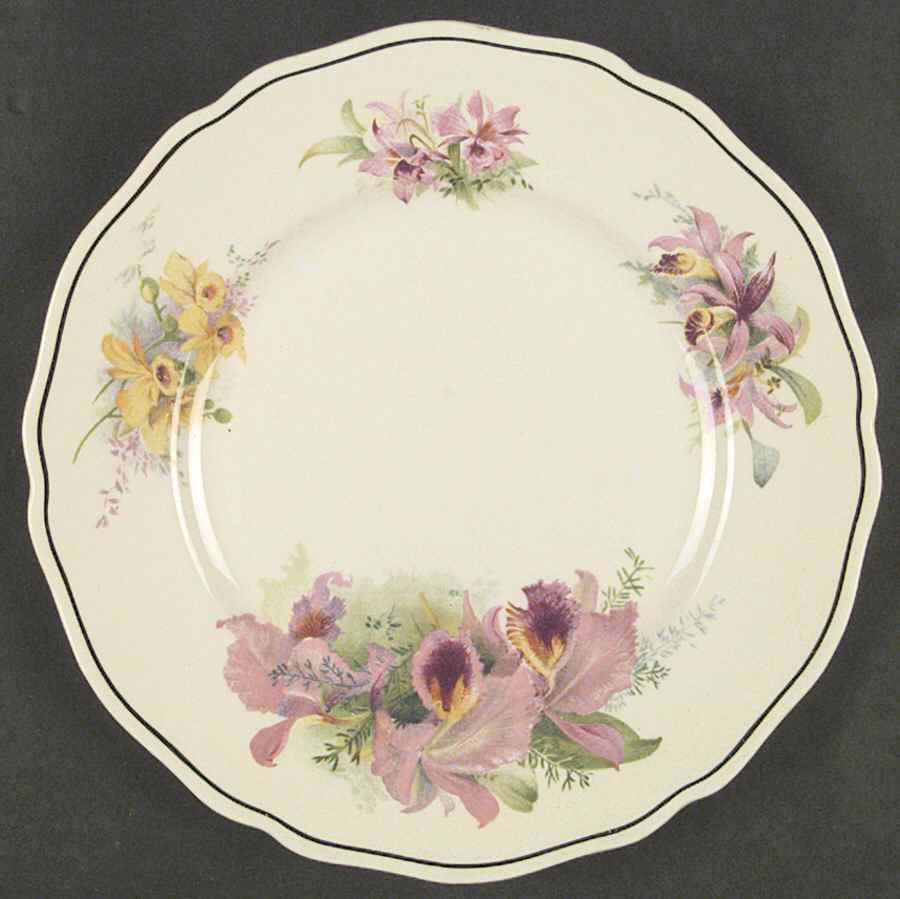 Orchid Salad Plate by Royal Doulton-1