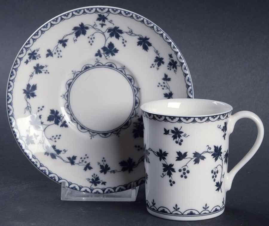 Yorktown Flat Demitasse Cup & Saucer Set by Royal Doulton-1