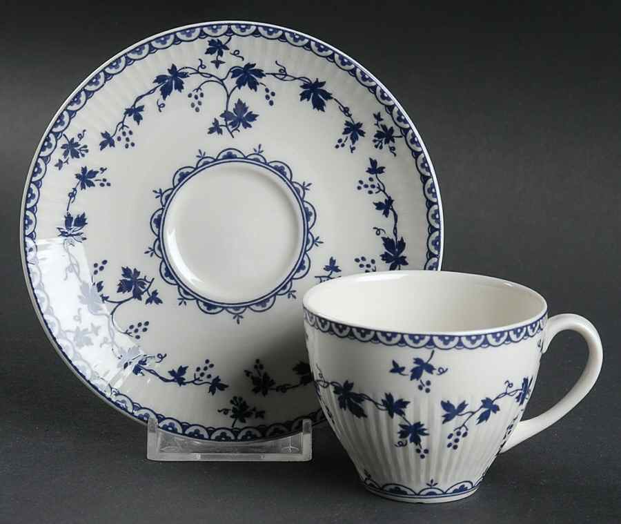 Yorktown Flat Demitasse Cup & Saucer Set by Royal Doulton-1
