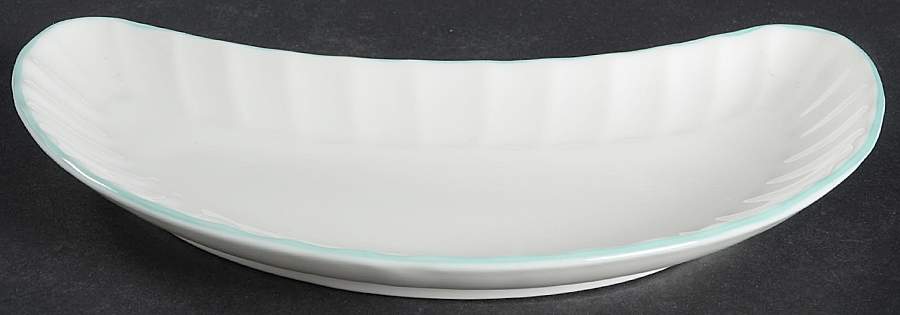 Warmstry Green Crescent Salad Plate by Royal Worcester-1