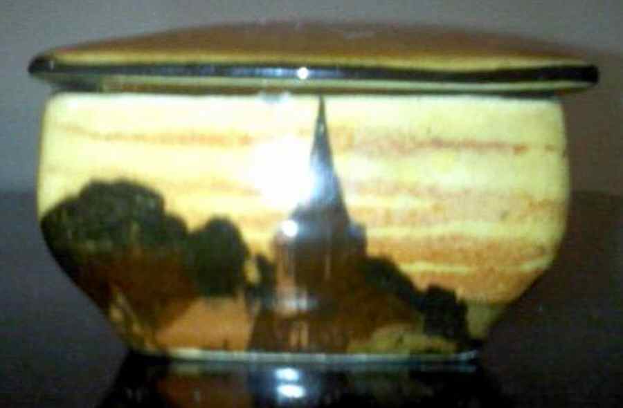 Rural Churches Square Box with Lid by Royal Doulton-1