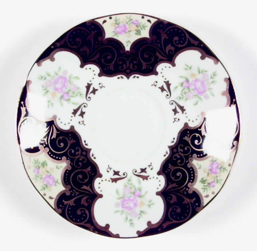 Balmoral Black Saucer by Rosina-Queens-1
