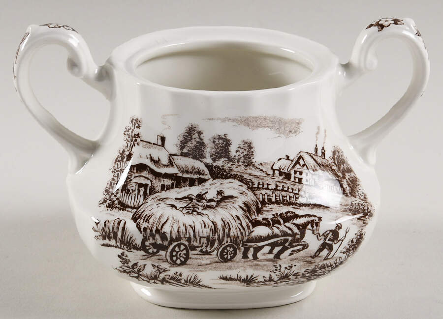 Hayride Brown Sugar Bowl No Lid by Ridgway (Ridgways)-1