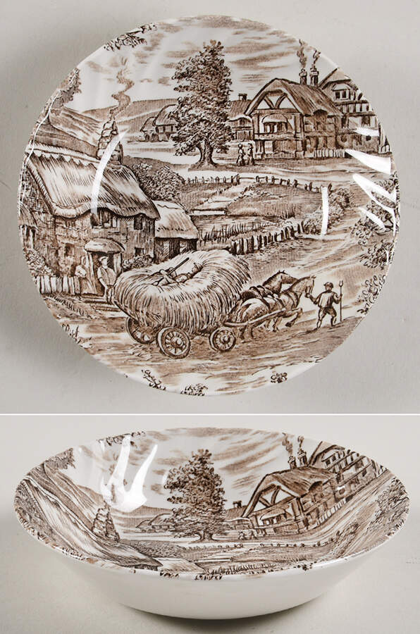 Hayride Brown Fruit/Dessert (Sauce) Bowl by Ridgway (Ridgways)-1