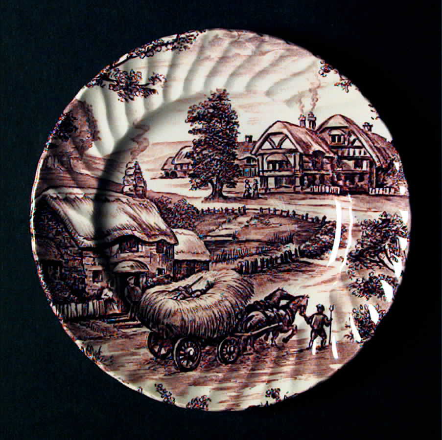 Hayride Brown Bread & Butter Plate by Ridgway (Ridgways)-1