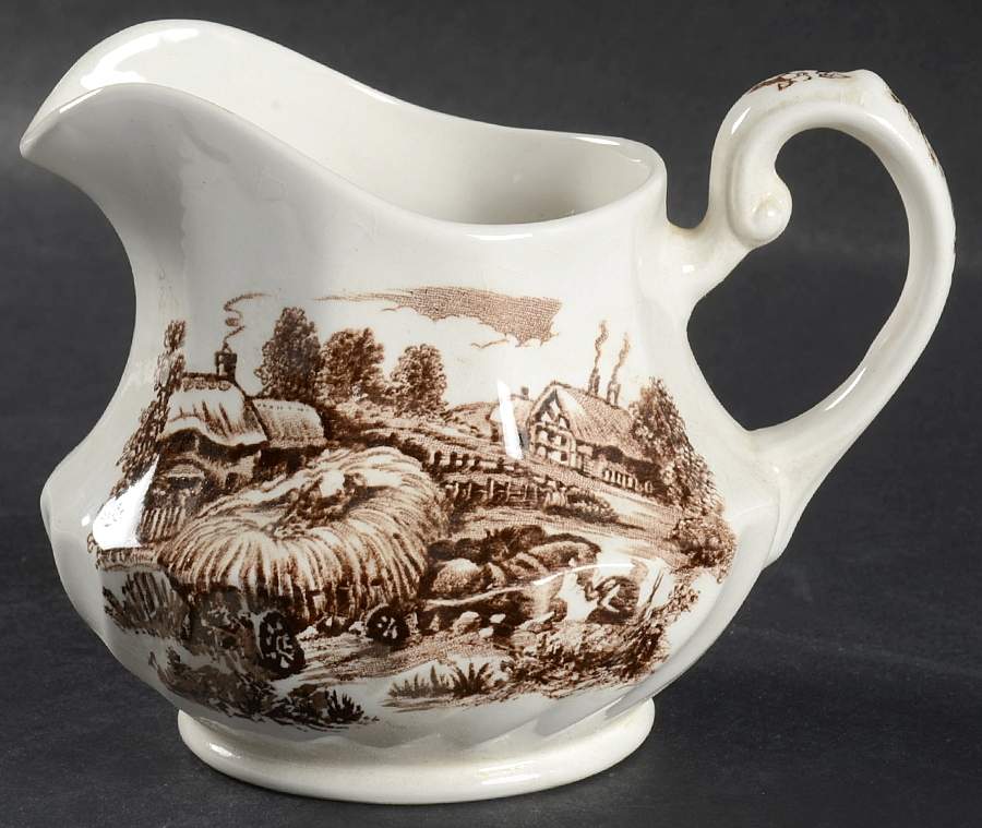 Hayride Brown Creamer by Ridgway (Ridgways)-1