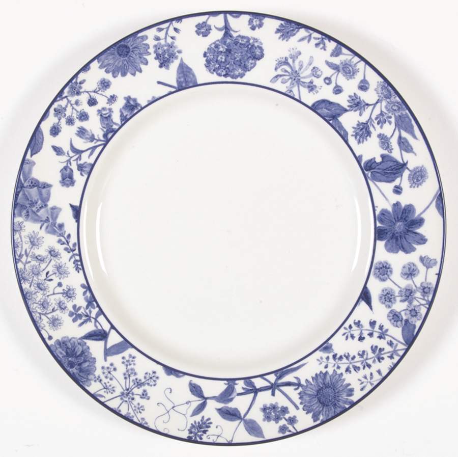 Hedgerow Blue (Earthenware, Wildflowers) Dinner Plate by Royal Stafford-1