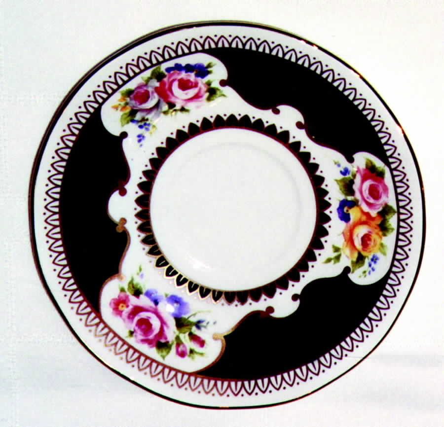 Langham Green Saucer by Rosina-Queens-1