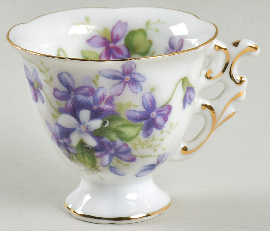 Spring Violets Footed Demitasse Cup by Rossetti-1