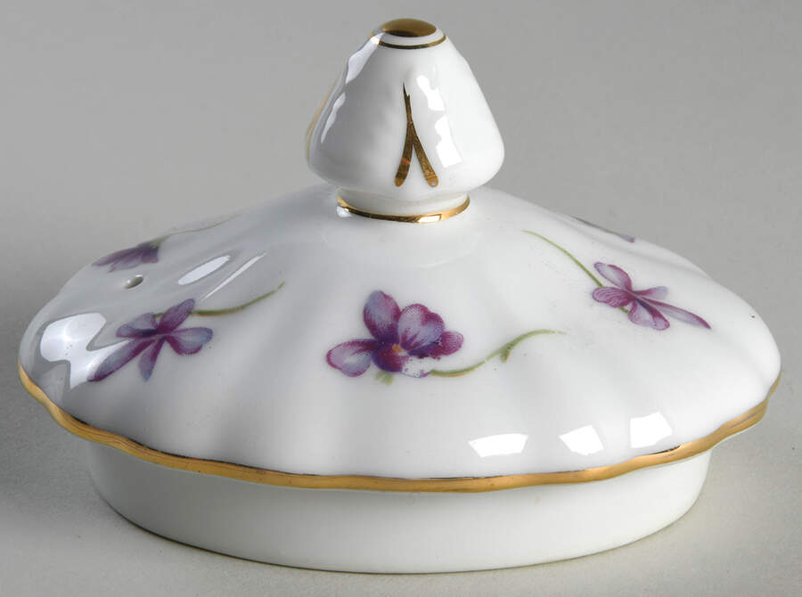 Spring Violets Lid for Teapot by Rossetti-1