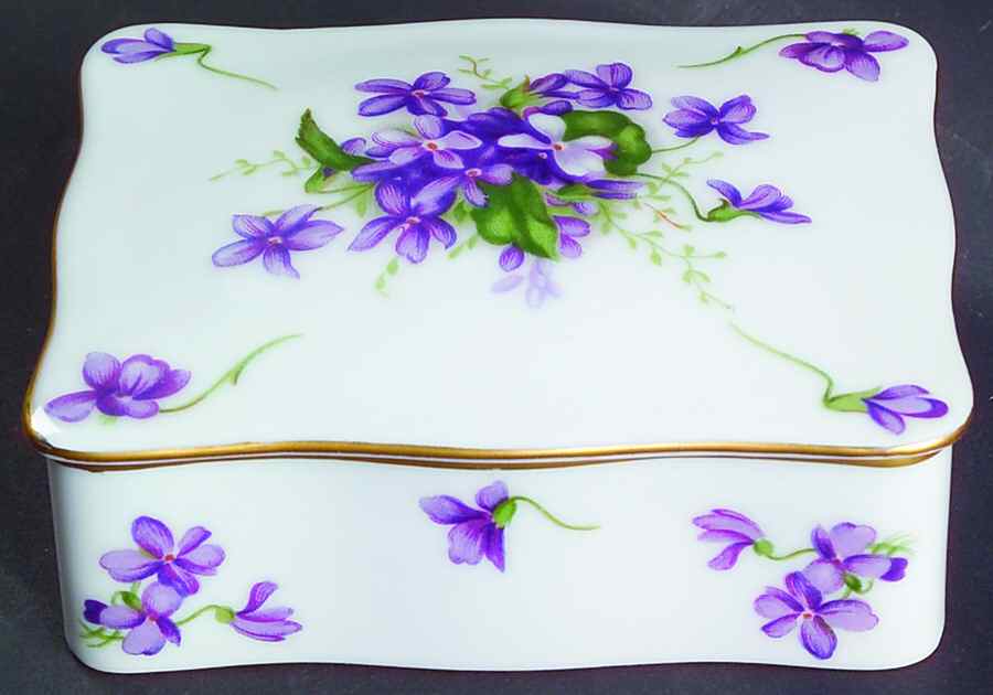 Spring Violets Cigarette Box & Lid by Rossetti-1
