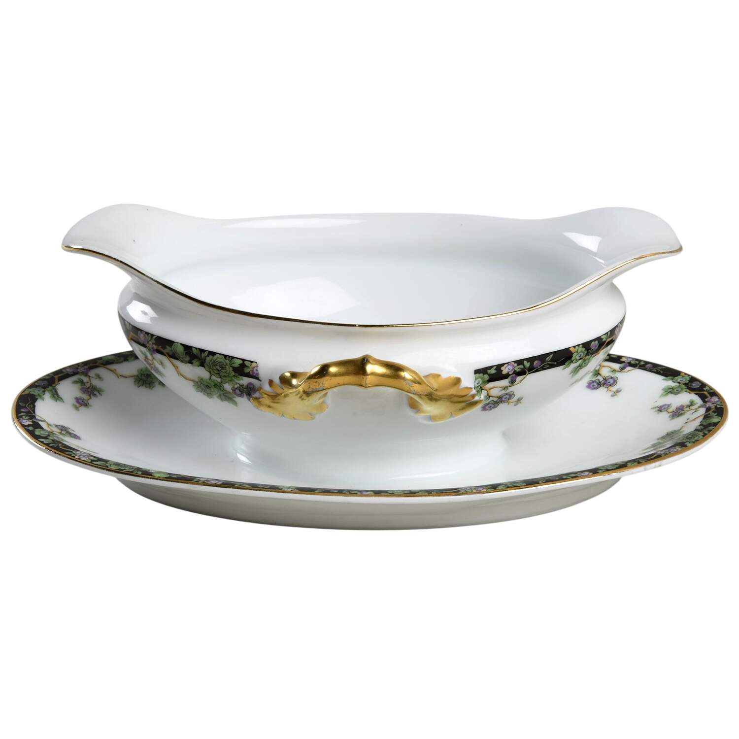 RSC27 Gravy Boat with Attached Underplate by Royal Schwarzburg-1